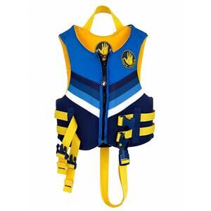 Body Glove Kids Neoprene Life Jacket Vest 33-55 Lbs USCG UL PFD Boat Lake Blue